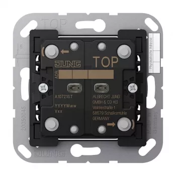 Light switch Jung A10721ST — plastic housing, KNX push-button 2-fold