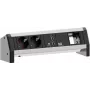Power extension Bachmann Desk 1 3 AC outlets Black