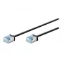 Goobay Ultra-Flexible CAT 6A Patch Cable slim U/FTP black - extra-short plug (74315)