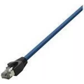 Logilink - Patch-Cable - RJ-45 (M) to RJ-45 (M) - 15 m - SFTP, PiMF - CAT 8.1 - Halogen-Free, Moulded, Round, Snagless - Blue (CQ8106S)