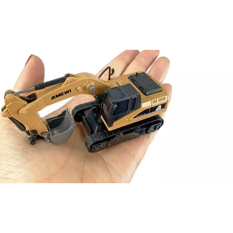 Excavator RC model Amewi 22747 1:64 scale, electric engine, for ages 6+