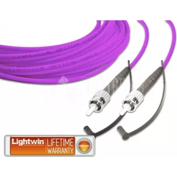 Lightwin High Quality Simplex LWL Patch Cable, MM OM4, ST - ST LWL Patch Cable (LSP-50 ST-ST 5.0 OM4)