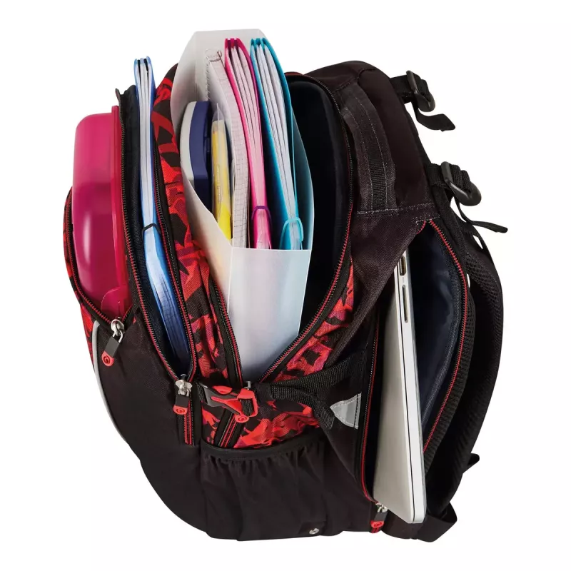 Sports backpack Herlitz Ultimate Graffiti Black Red