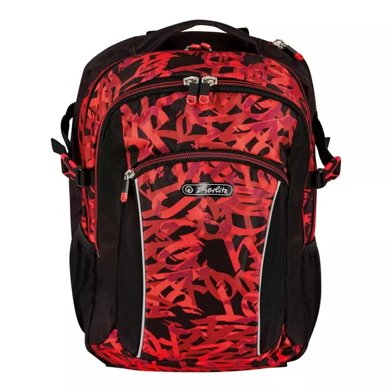 Sports backpack Herlitz Ultimate Graffiti Black Red