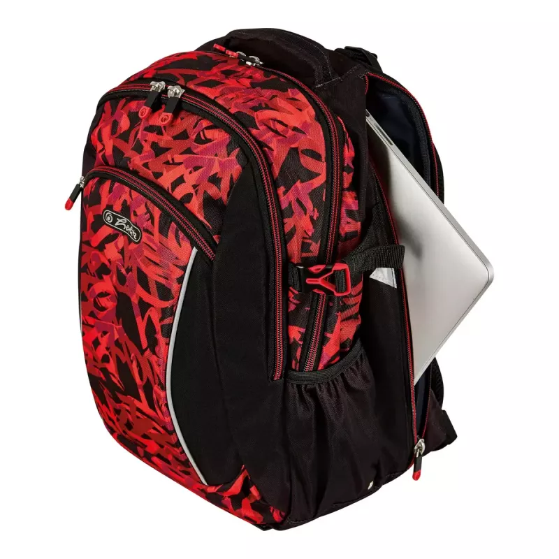 Sports backpack Herlitz Ultimate Graffiti Black Red