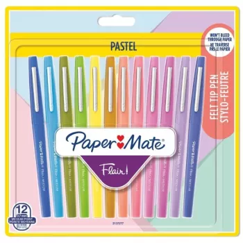PAPER MATE fibre-tip pen Flair 12er pastel M 0.7 mm Blister
