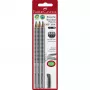 FABER-CASTELL pencil Grip 2001 HB 3x +eraser BK
