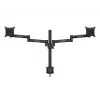 Multibrackets M VESA Deskmount Officeline Dual Black Clamp/Bolt-through 16kg 15-30in