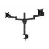 Multibrackets M VESA Deskmount Officeline Dual Black Clamp/Bolt-through 16kg 15-30in
