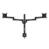 Multibrackets M VESA Deskmount Officeline Dual Black Clamp/Bolt-through 16kg 15-30in
