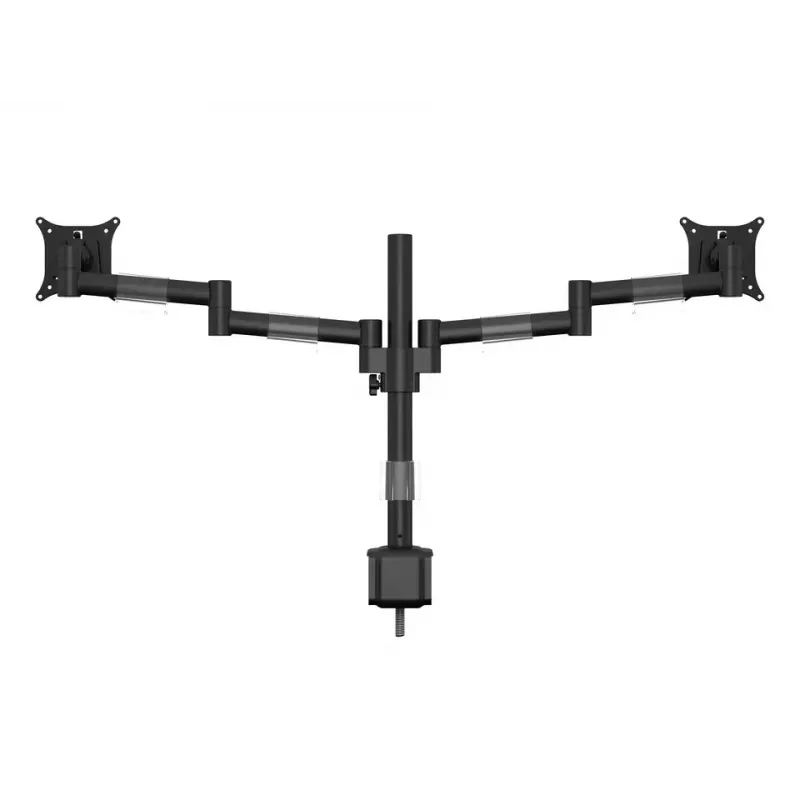 Multibrackets M VESA Deskmount Officeline Dual Black Clamp/Bolt-through 16kg 15-30in
