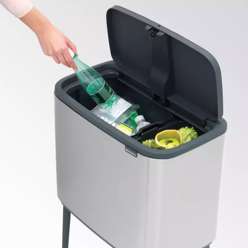 Trash Can Brabantia 316227 34L Rectangular Plastic Steel