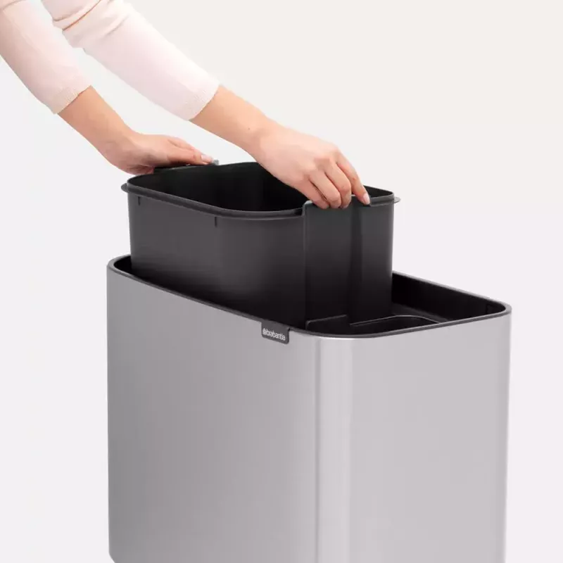 Trash Can Brabantia 316227 34L Rectangular Plastic Steel