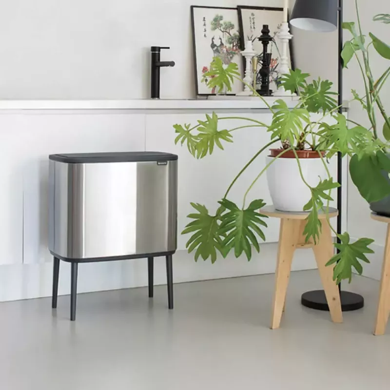 Trash Can Brabantia 316227 34L Rectangular Plastic Steel