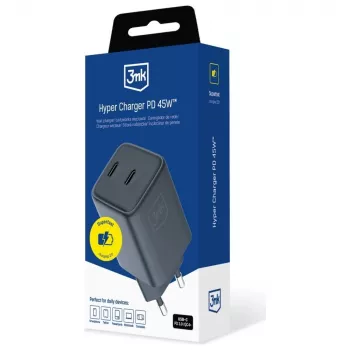 3MK Charger Hyper Charger PD 45W GaN QC4+ PPS — 45W USB-C PD GaN fast charger
