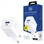 Wall charger 3MK Hyper Charger PD 33W GaN QC4+ white — USB‑C PD 33W, GaN, Quick Charge 4+