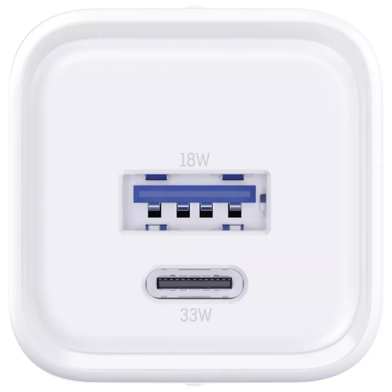 Wall charger 3MK Hyper Charger PD 33W GaN QC4+ white — USB‑C PD 33W, GaN, Quick Charge 4+