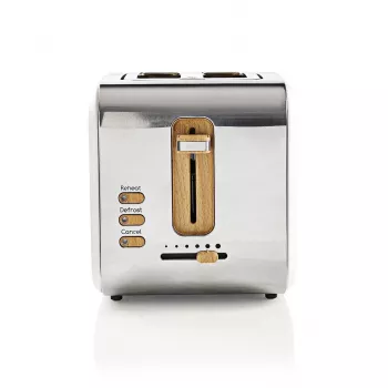 Toaster Nedis KABT510EWT — 2-slice stainless steel housing, 900 W, white