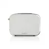 Toaster Nedis KABT510EWT — 2-slice stainless steel housing, 900 W, white