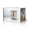 Toaster Nedis KABT510EWT — 2-slice stainless steel housing, 900 W, white