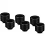 Thermal Grizzly Thermal Interface Fitting DeltaMate Fitting HT16 Black (6-Pack)