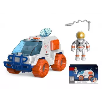 Toy space vehicle with cosmonaut, light and sound, Madej 009639