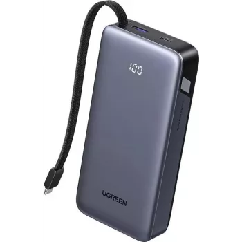 UGREEN Power Bank 20000mAh PB536 45W portable charger, 20000 mAh battery capacity, 45W output (gray)