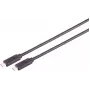 USB cable S/CONN 13-63035 USB4 Gen 3x2 2 m USB C Black