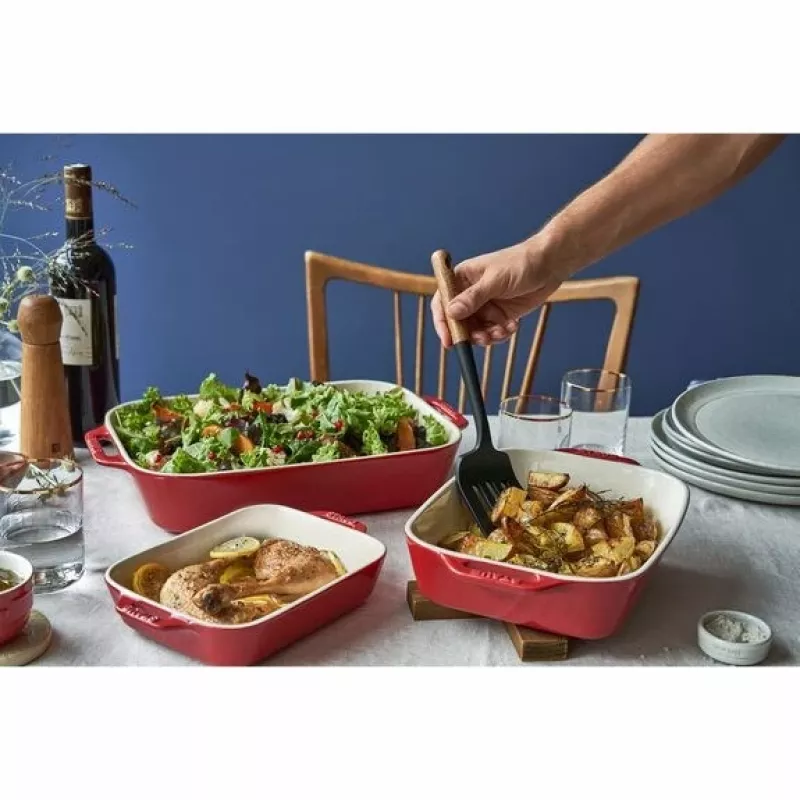 ZWILLING Staub Ceramic rectangular baking set 3 pcs, red, max 300°C
