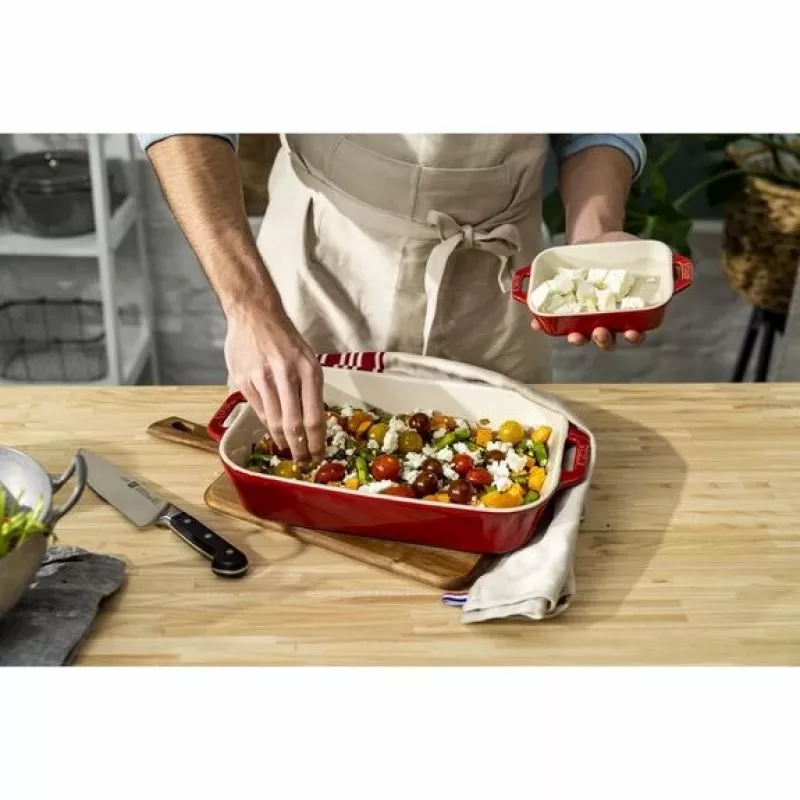 ZWILLING Staub Ceramic rectangular baking set 3 pcs, red, max 300°C