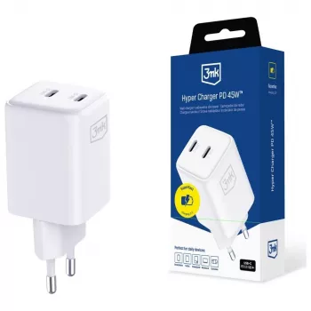 3MK Charger Hyper Charger PD 45W GaN QC4+ PPS — USB-C fast charger 45W