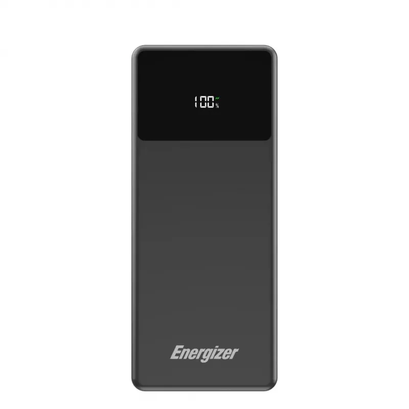 Power bank Energizer UE27062PQ — 27000 mAh LiPo, 65 W total output, 3-device, Black