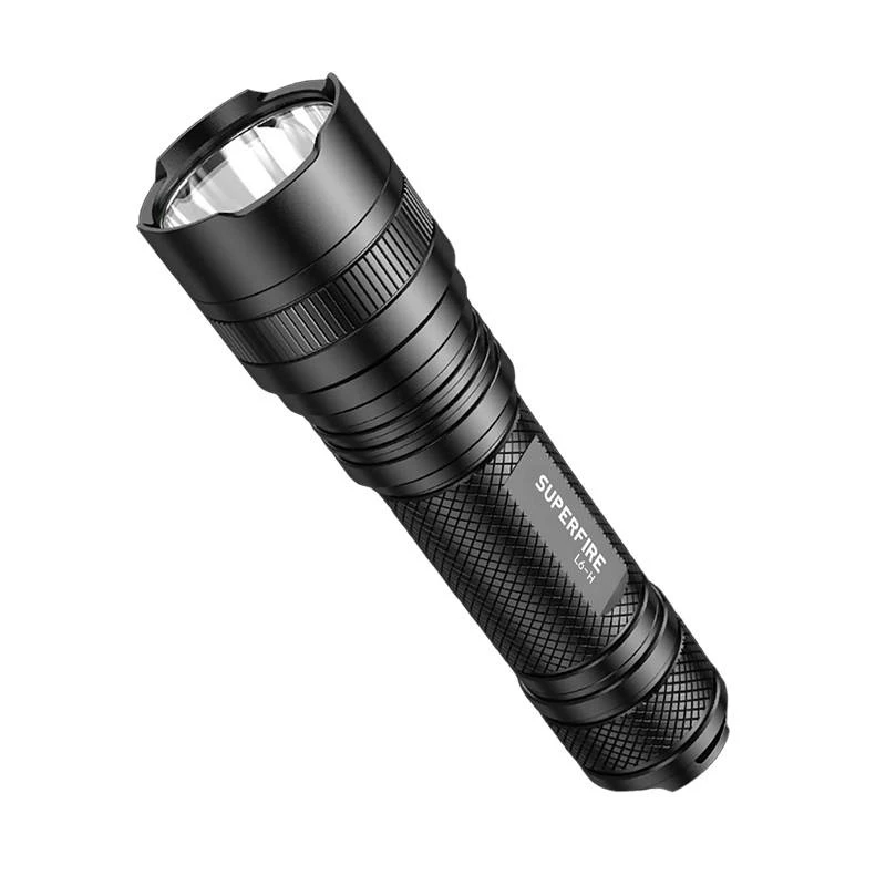 Flashlight Superfire L6-H — handheld LED torch 900 lm, 15W