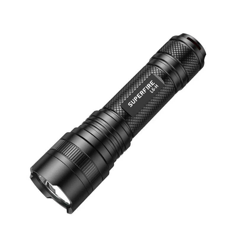 Flashlight Superfire L6-H — handheld LED torch 900 lm, 15W
