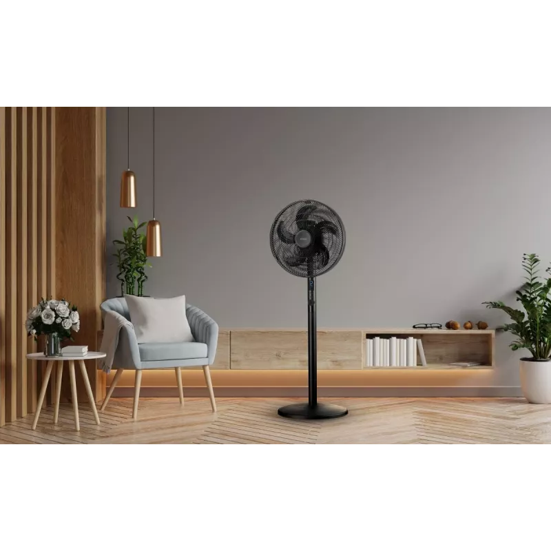 Noveen F535 X-Line 2-in-1 standing and desk fan, 40cm, black
