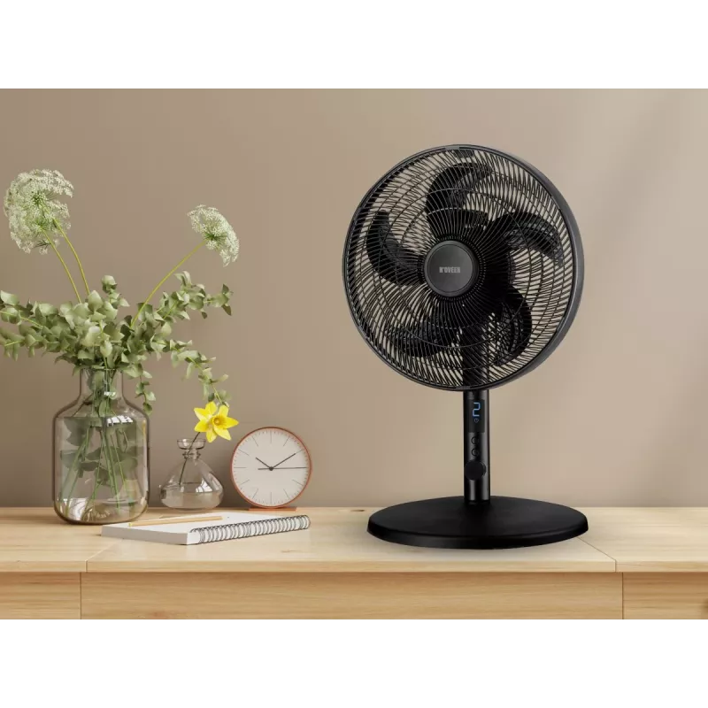 Noveen F535 X-Line 2-in-1 standing and desk fan, 40cm, black