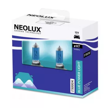 Halogen bulb Neolux H7 Blue Power Light 2-pack, 12V 80W