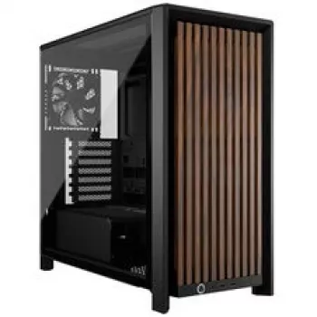 CORSAIR Mid-Tower PC Case FRAME 4000D RS Wood — Black/Walnut