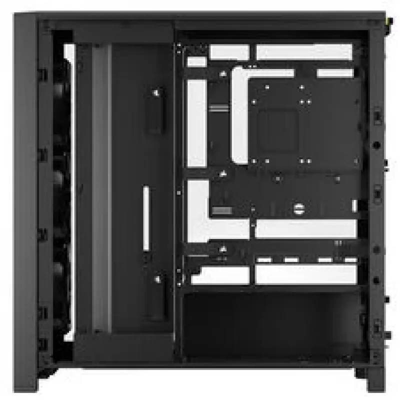CORSAIR Mid-Tower PC Case FRAME 4000D RS Wood — Black/Walnut