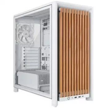 Mid-Tower PC Case CORSAIR FRAME 4000D RS Wood White/Oak, Mid-Tower ATX-compatible, Tempered Glass