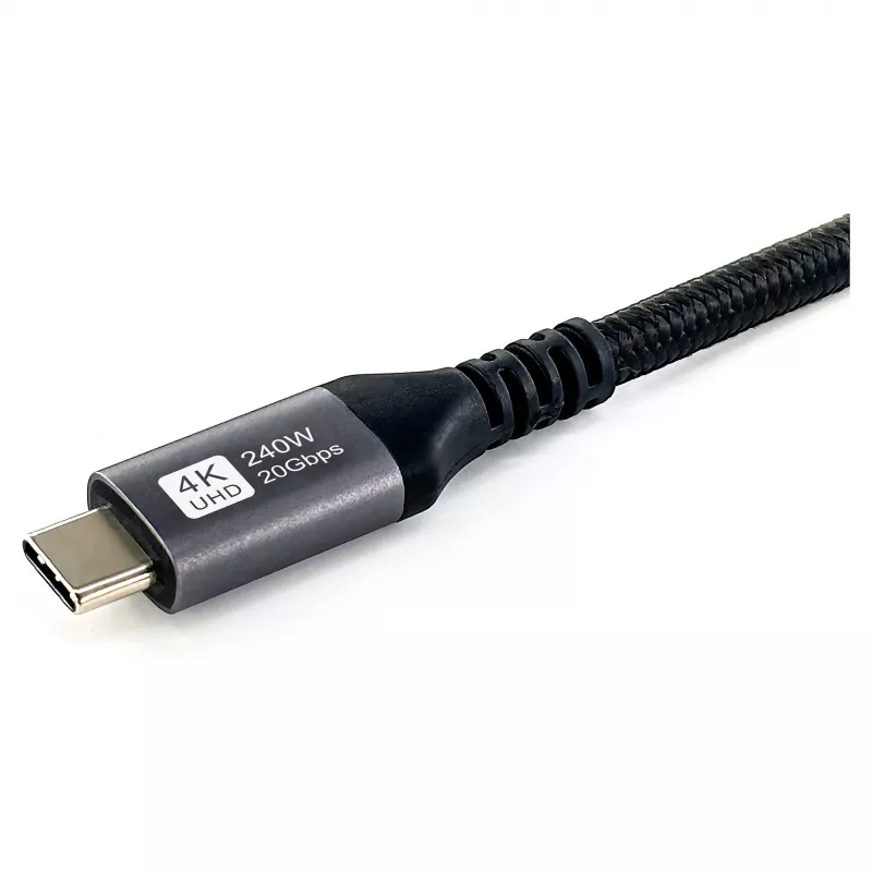 EQUIP USB4 Gen 2x2 C–C Cable 3.0m, PD 100W, 4K/60Hz, 20Gbps, Black