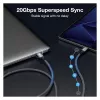 EQUIP USB4 Gen 2x2 C–C Cable 3.0m, PD 100W, 4K/60Hz, 20Gbps, Black