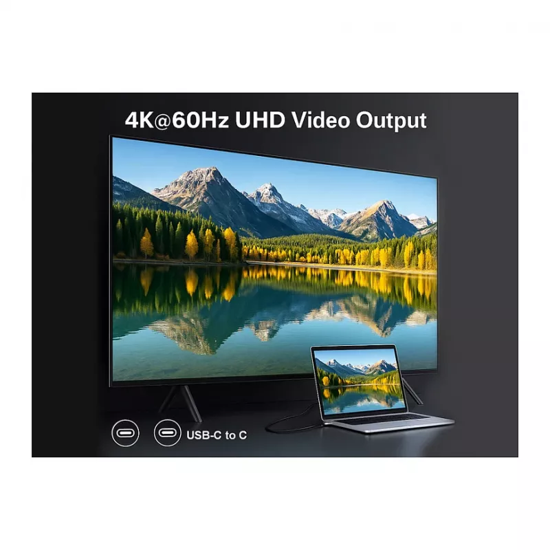 EQUIP USB4 Gen 2x2 C–C Cable 3.0m, PD 100W, 4K/60Hz, 20Gbps, Black