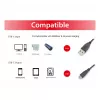 EQUIP USB 2.0 C to A Cable M/M 0.5 m, USB 2.0, 0.48 Gbit/s, Nickel-plated contacts, Black