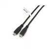 Cable USB-C to USB-C 2.0 EQUIP 128833, 0.5 m, PD 60W, 0.48 Gbit/s, nickel-plated contacts, black