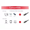 USB-C to USB-C cable EQUIP 128348, USB 3.2 Gen 1 (5 Gbps), PD 60W, 0.5 m, black
