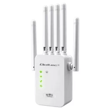 Wi‑Fi Signal Booster QOLTEC AC1200 – QOLTEC AC1200 dual‑band signal amplifier