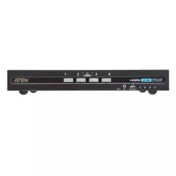 KVM switch ATEN 4‑port USB HDMI with CAC, 4K UHD 3840x2160@60Hz, metal housing