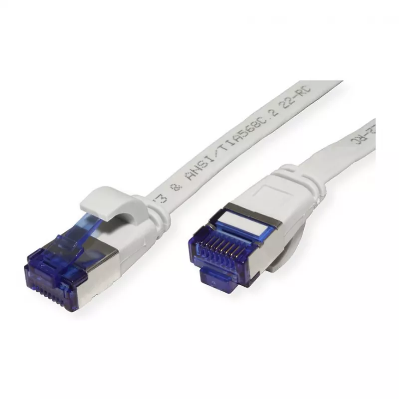 VALUE Patch Cable Cat.6A (Class EA) FTP, extra-Flat, Grey, 2 m
