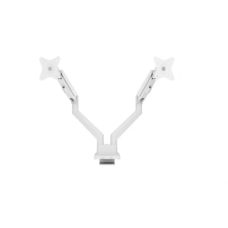 Monitor desk mount Arozzi AZ-ALZARE-NEO-DUO-WT for 2 screens, up to 81.3 cm (32 inch), 18 kg total, VESA 75x75–100x100, white